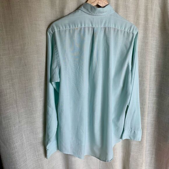 Cambridge Classics by Mervyn’s Mint Green Button-Up Shirt - Made in USA - Size L - Picture 7 of 16